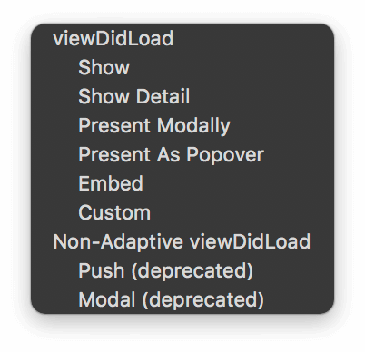 Container view to table view controller