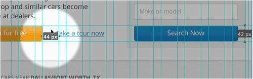 Guides Spacing Measurement