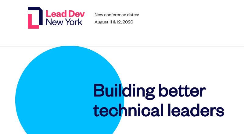 Lead Dev New York 2020