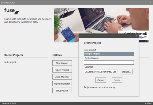 Creating a new Fuse project