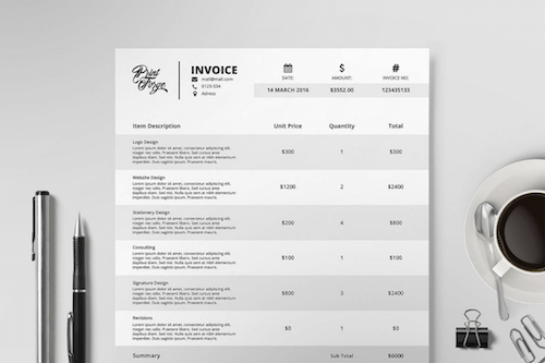 invoice like a pro design examples and best practices smashing invoice template design