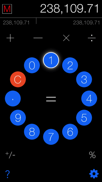 The redesign separates the numeric keypad from the operators logically.