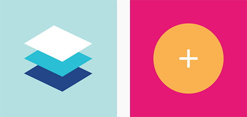 An example of material design artwork