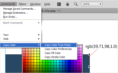 Copy Color to Clipboard extension