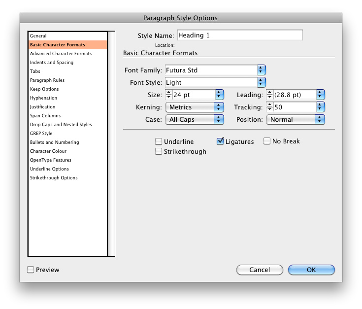 what is the keyboard command for bullet point indesign