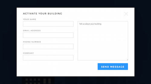 A pure-CSS modal-box web form