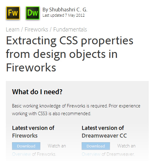 How To Master Fireworks Css Properties Panel And Css Professionalzr Smashing Magazine