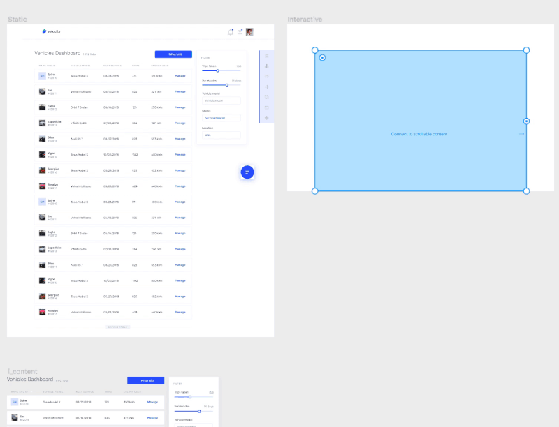 Connect the Scroll component to the i_content.