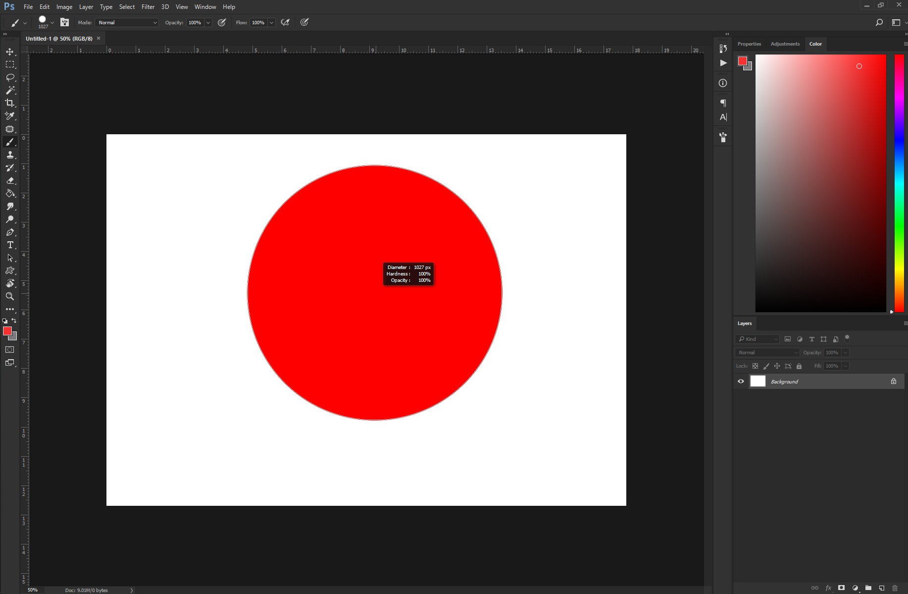 how to draw a perfect circle in photoshop with brush