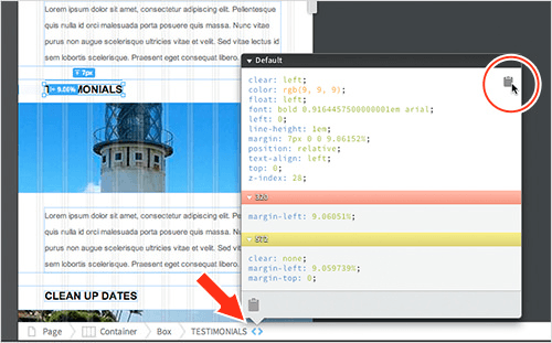 Copy CSS from Reflow.