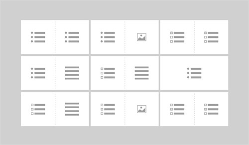 Multi-columned blocks