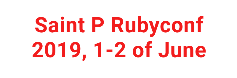 Saint P Rubyconf 2019