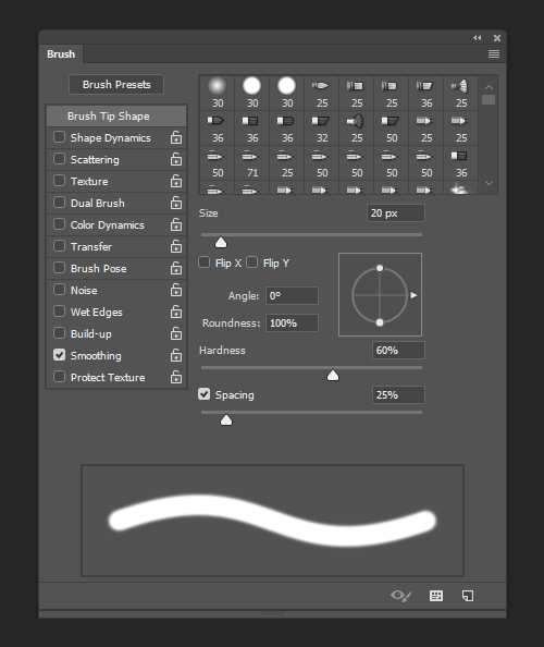 soft edge brush photoshop