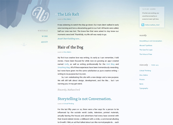 Web design long text