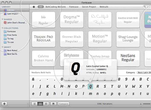 font management for both windows and mac