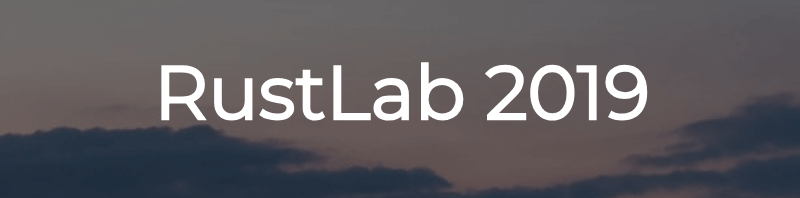 Rustlab 2019