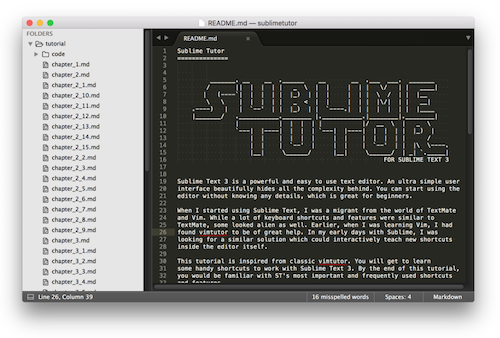 Sublime plugin: Sublime Tutor