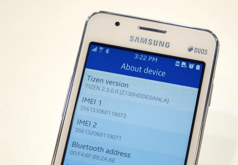 Tizen smartphone