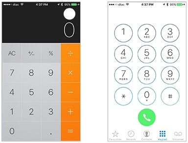 Most users do not even notice that the keypads of the calculator and phone are inversions of each other.