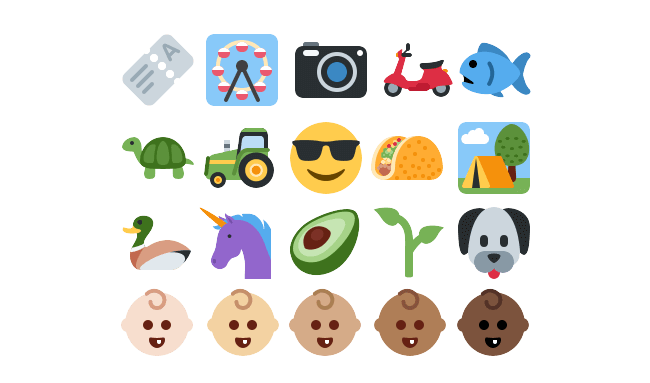 Twemoji set sampler