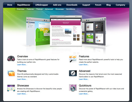 rapidweaver flash templates