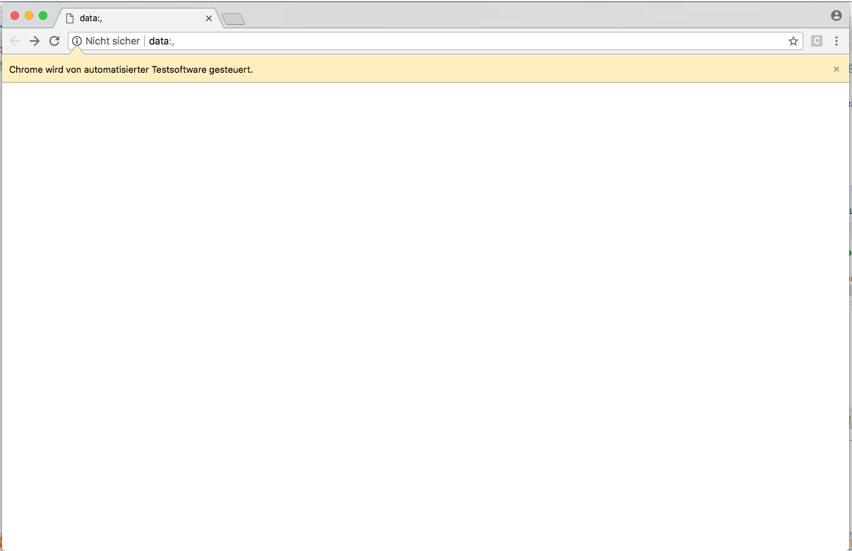 Chrome Browser blank window