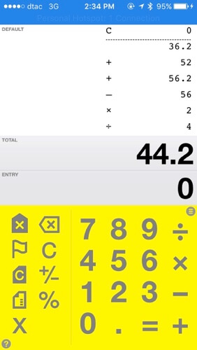 Many calculators use the visual analogy of the paper tape