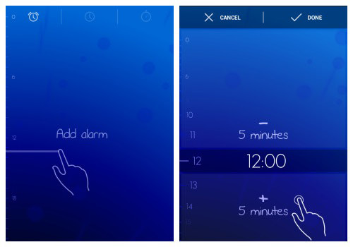 Guide users towards each gesture and the expected result.