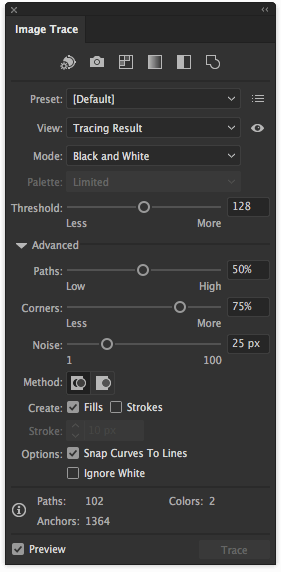 tracing option adobe illustrator 2015