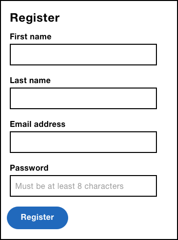 Fields registration form How to