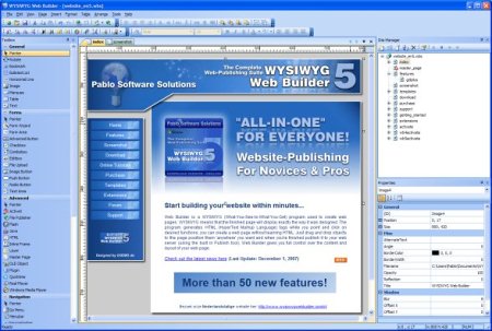 wysiwyg website builder software