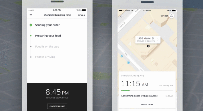 uber eat app example