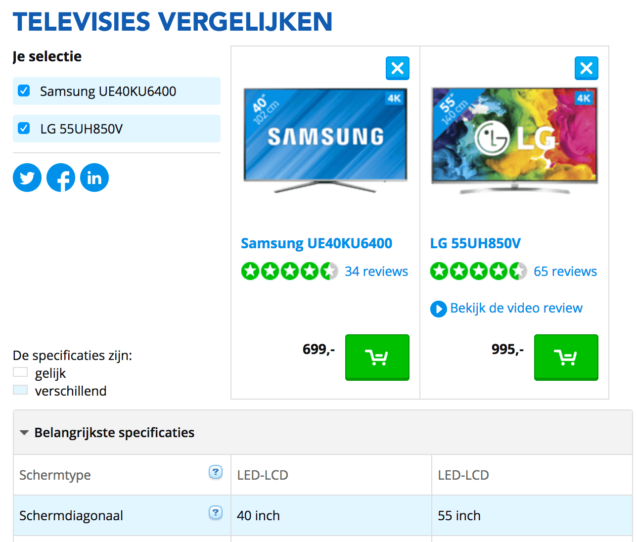 Product Feature Benefit Chart