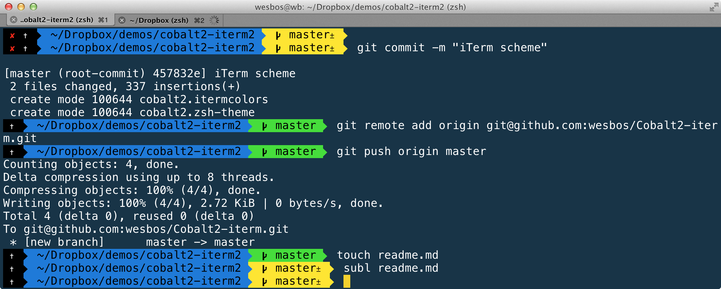 customize iterm2